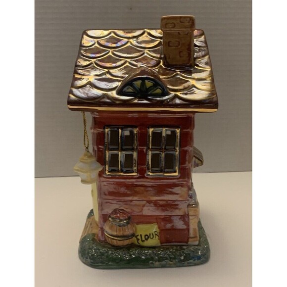 Vintage general store Tea Light House With Wind Chimes by Spooliques. - Picture 2 of 8